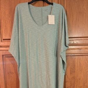 Garnet Hill Oasis Knit Cocoon Gown